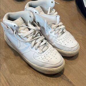 Nike Air Force 1 Mid triple White High-Top Sneakers Men’s size 9.5